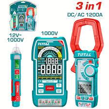 TOTAL TESTER MULTIMETRO DIGITAL TOTAL SET 3PCS TOS24069 40007251 6932584806874 9744